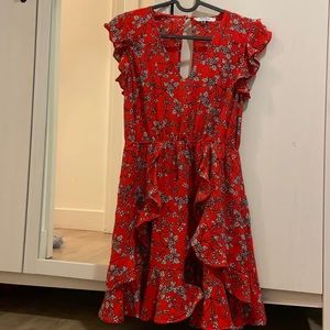 Adorable floral summer ruffle dress- Size XS
